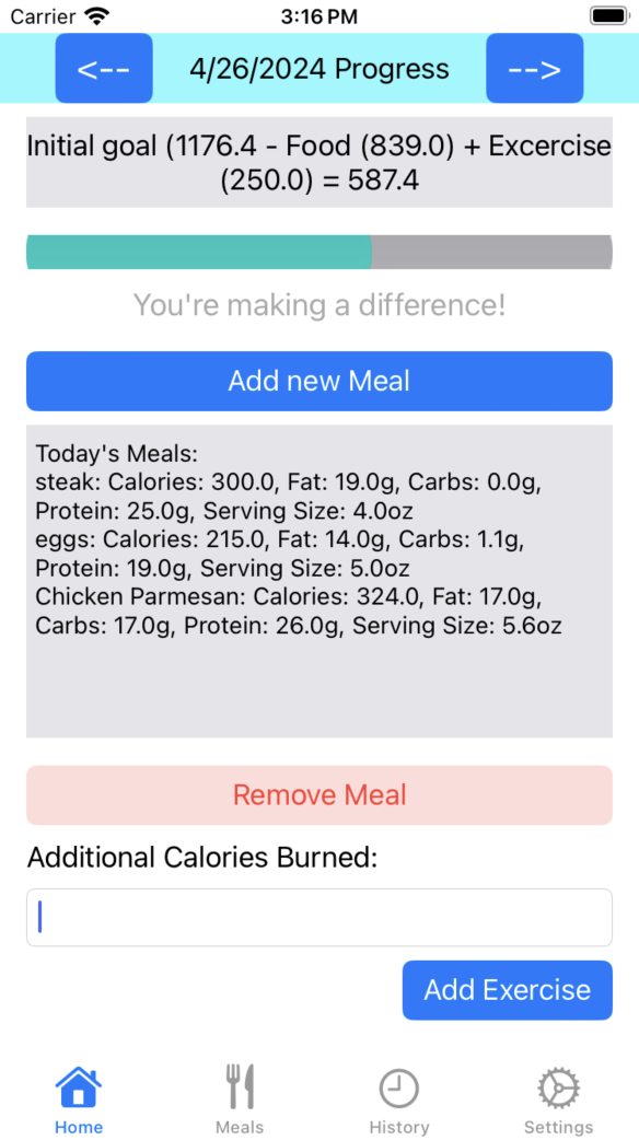 Tracker App Screenshot